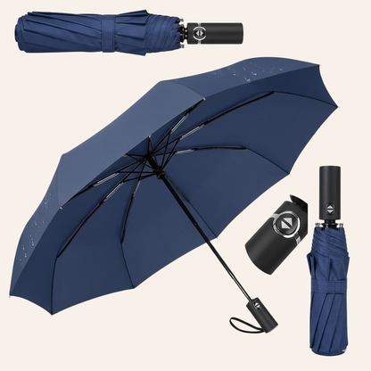 Automatic Open Close Umbrella – 46 Inch Large Foldable Rain Umbrella – Strong  & Waterproof Folding Umbrella for Men & Women